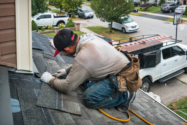 Professional Emergency Roof Repair technician working in Parsonsfield, ME